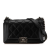 Chanel B Chanel Black Calf Leather Medium skin Double Stitch Boy Flap Italy