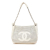 Chanel B Chanel White Caviar Leather Leather Caviar Perforated Hollywood Accordion Flap Italy