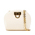 Salvatore Ferragamo B Ferragamo White Ivory Calf Leather Mini Gancini Chain Crossbody Italy