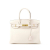 Hermès AB Hermès White Ivory Calf Leather Clemence Birkin Retourne 30 France