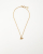 Christian Dior Logo Charm Necklace