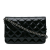 Chanel B Chanel Black Patent Leather Leather Quilted Patent Reissue 2.55 Wallet on Chain Spain