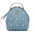 Gucci B Gucci Blue Denim Denim Fabric Small GG Marmont Pearl Backpack Italy