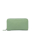 Bottega Veneta B Bottega Veneta Green Light Green Calf Leather Intrecciato Zip Around Long Wallet Italy