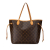 Louis Vuitton B Louis Vuitton Brown Monogram Canvas Canvas Monogram Neverfull MM France