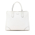 Gucci B Gucci White Calf Leather Diamante Bright Tote Italy