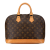 Louis Vuitton B Louis Vuitton Brown Monogram Canvas Canvas Monogram Alma PM France