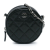 Chanel AB Chanel Black Caviar Leather Leather CC Quilted Caviar Round Clutch With Chain Italy