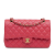 Chanel AB Chanel Pink Strawberry Caviar Leather Leather Medium Classic Caviar Double Flap France