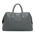 Prada AB Prada Gray Calf Leather Vitello Daino Travel Bag Italy