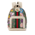 Gucci B Gucci Brown Beige with Multi Coated Canvas Fabric Small GG Supreme Flora Ophidia Backpack Italy