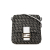 Fendi B Fendi Black Canvas Fabric Zucchino Crossbody Italy