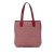 Celine B Celine Red Bordeaux Canvas Fabric Macadam Tote China