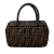 Fendi B Fendi Brown Canvas Fabric Mini Zucca Selleria Linda Italy