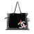 Chanel B Chanel Black Canvas Fabric Paris-Venice Bon Bon Tote Italy