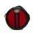 Gucci AB Gucci Red Suede Leather Mini Round Ophidia Crossbody Italy