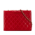 Chanel B Chanel Red Lambskin Leather Leather CC Quilted Lambskin Full Flap Italy