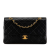 Chanel B Chanel Black Lambskin Leather Leather Medium Classic Lambskin Double Flap France