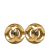 Chanel B Chanel Gold Gold Plated Metal CC Clip On Earrings France