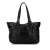 Bottega Veneta AB Bottega Veneta Black Nylon Fabric Intrecciato Spinnaker Tote Italy