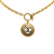 Chanel B Chanel Gold Gold Plated Metal CC Round Pendant Necklace France