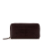 Balenciaga B Balenciaga Brown Dark Brown Calf Leather Motocross Blackout Zip Around Wallet Italy