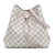 Louis Vuitton AB Louis Vuitton White with Pink Light Pink Damier Canvas Canvas Damier Azur Neonoe MM France