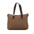 Fendi B Fendi Brown Light Brown Canvas Fabric Zucchino Tote Italy