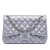 Chanel B Chanel Purple Calf Leather Jumbo Classic Metallic skin Double Flap Italy