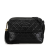 Chanel B Chanel Black Lambskin Leather Leather CC Quilted Lambskin Tassel Camera Bag Italy