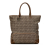 Fendi B Fendi Brown Beige Canvas Fabric Zucchino Chef Shopping Tote Italy