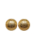 Chanel B Chanel Gold Gold Plated Metal CC Clip On Earrings France