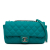 Chanel AB Chanel Blue Turquoise Calf Leather CC Quilted skin Single Flap Italy