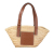 Loewe B LOEWE Brown Beige Raffia Natural Material Small Basket Tote Spain