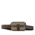 Gucci B Gucci Brown Beige Coated Canvas Fabric GG Supreme Web Ophidia Belt Bag Italy