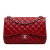 Chanel AB Chanel Red Lambskin Leather Leather Jumbo Classic Lambskin Double Flap Italy