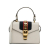 Gucci AB Gucci White Calf Leather Mini Sylvie Satchel Italy