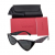 Valentino Garavani Monture noire Logo iconique rouge Lunettes de soleil Lucite