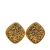 Chanel B Chanel Gold Gold Plated Metal CC Clip On Earrings France