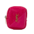 Saint Laurent AB Saint Laurent Pink Suede Leather and Calfskin Jamie Cube Charm Pouch Italy