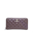 Chanel B Chanel Purple Patent Leather Leather CC Quilted Patent Zip Around Long Wallet Italy