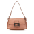 Fendi B Fendi Pink Calf Leather Selleria Baguette Italy