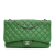 Chanel B Chanel Green Lambskin Leather Leather Quilted Lambskin Double Compartment Chain Flap Italy