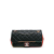 Chanel B Chanel Black with Multi Lambskin Leather Leather Medium Quilted Lambskin Cuba Color Flap Italy