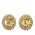 Christian Dior B Dior Gold Gold Plated Metal Rhinestones Clip-On Earrings France