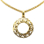 Chanel B Chanel Gold Gold Plated Metal Magnifying Glass Pendant Necklace France