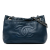 Chanel B Chanel Blue Navy Caviar Leather Leather CC Quilted Caviar Chain Tote France