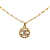 Chanel B Chanel Gold Gold Plated Metal CC Rhinestones Pendant Necklace France