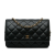 Chanel AB Chanel Black Lambskin Leather Leather CC Quilted Lambskin Wallet On Chain France