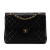 Chanel B Chanel Black Lambskin Leather Leather Medium Tall Classic Lambskin Double Flap France